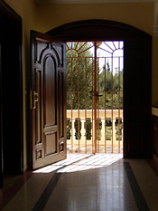 [gated doorway]