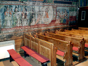 Pews on south side of nave