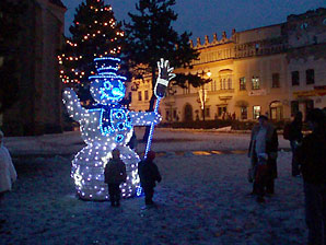 Snowman at St. Nicholas Church